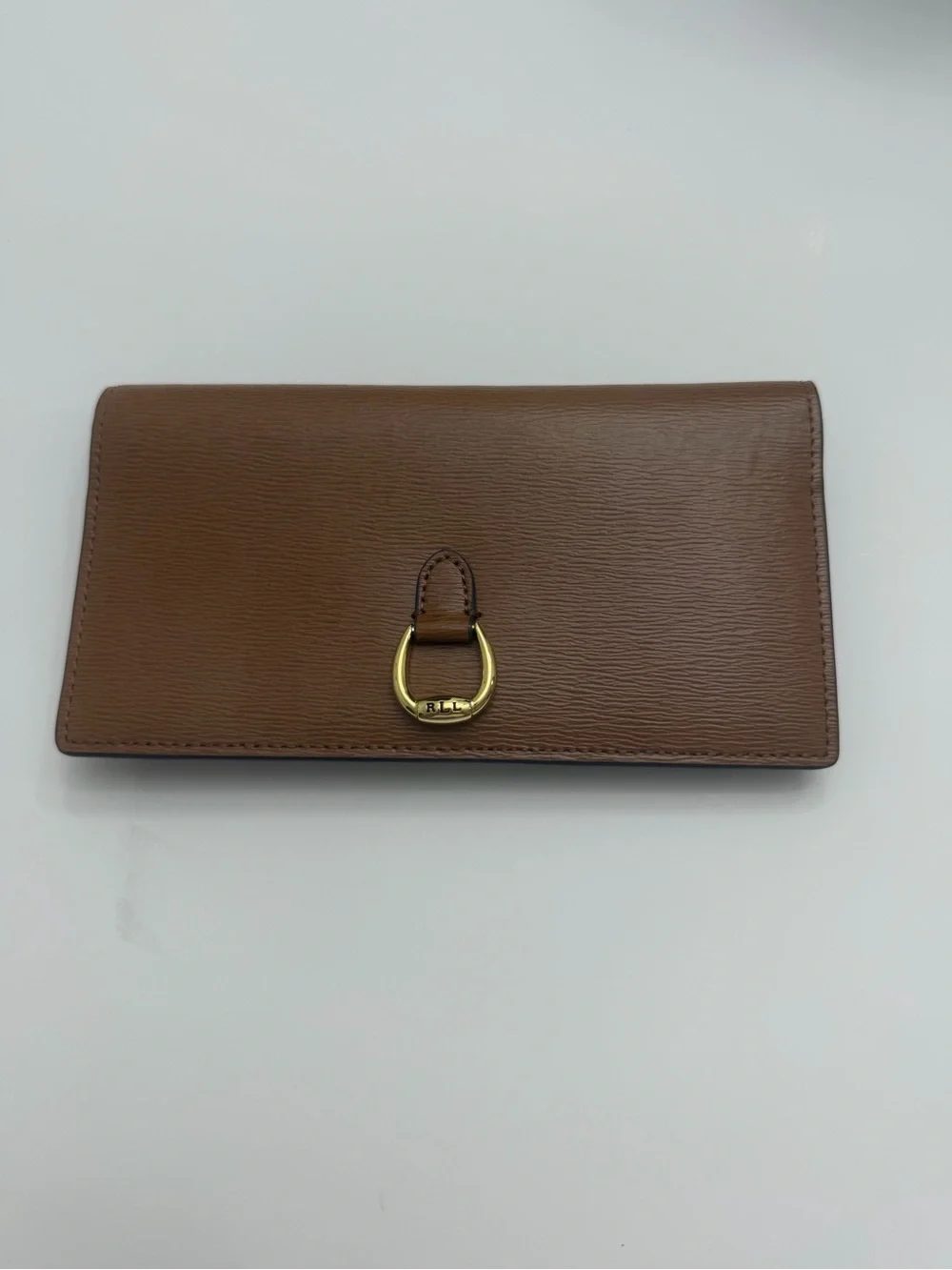 Lauren Ralph Lauren Brown Wallet Gold-Tone Hardware